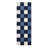 Plaid Printed Runner Rugs 2x6 Modern Hallway Rugs with Non-Slip Backing, Non-Shedding Geometric Indoor Carpet Mat, Foldable Thin Floor Cover for Laundry, Bedroom, Kitchen, Navy Blue-1462021503