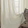 Light Filtering Semi-Sheer Faux-Linen Grommet Curtains 2 Panels Set