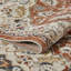 Tapis oriental en polypropylène tissé à la main en rouge / beige / gris-1258003612
