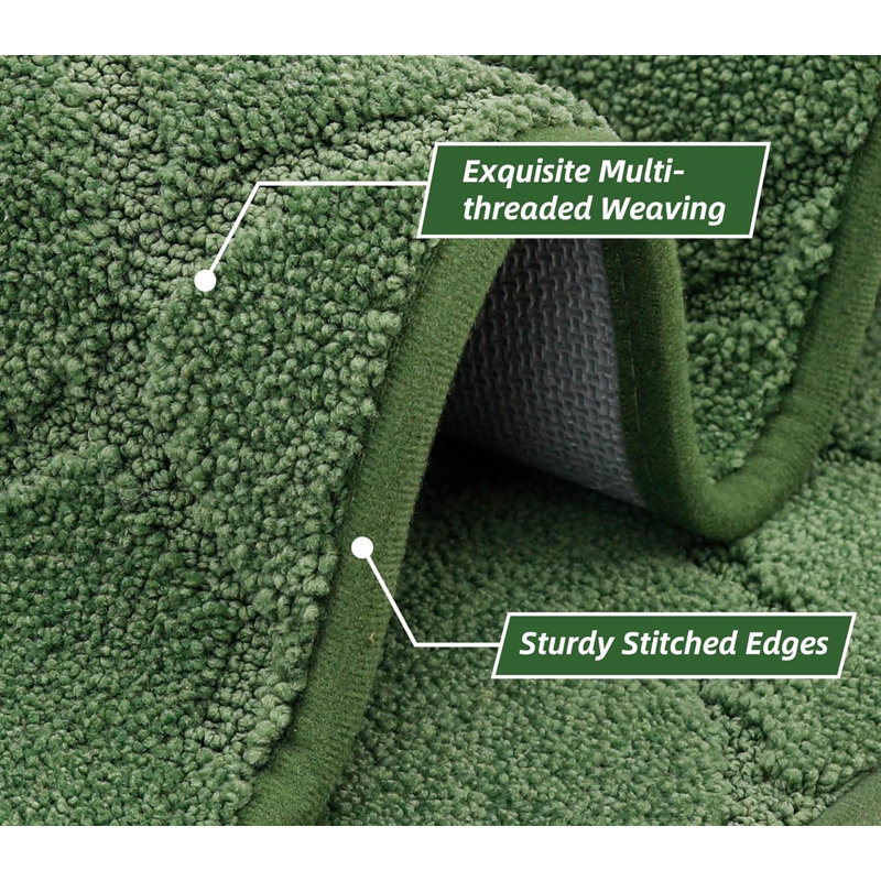 Polyester Kitchen Mat, Green
