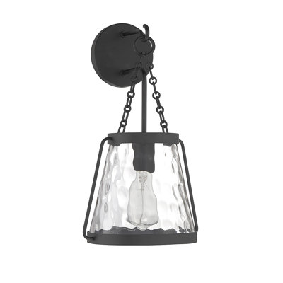 Caaliyah Metal Armed Sconce in Matte Black