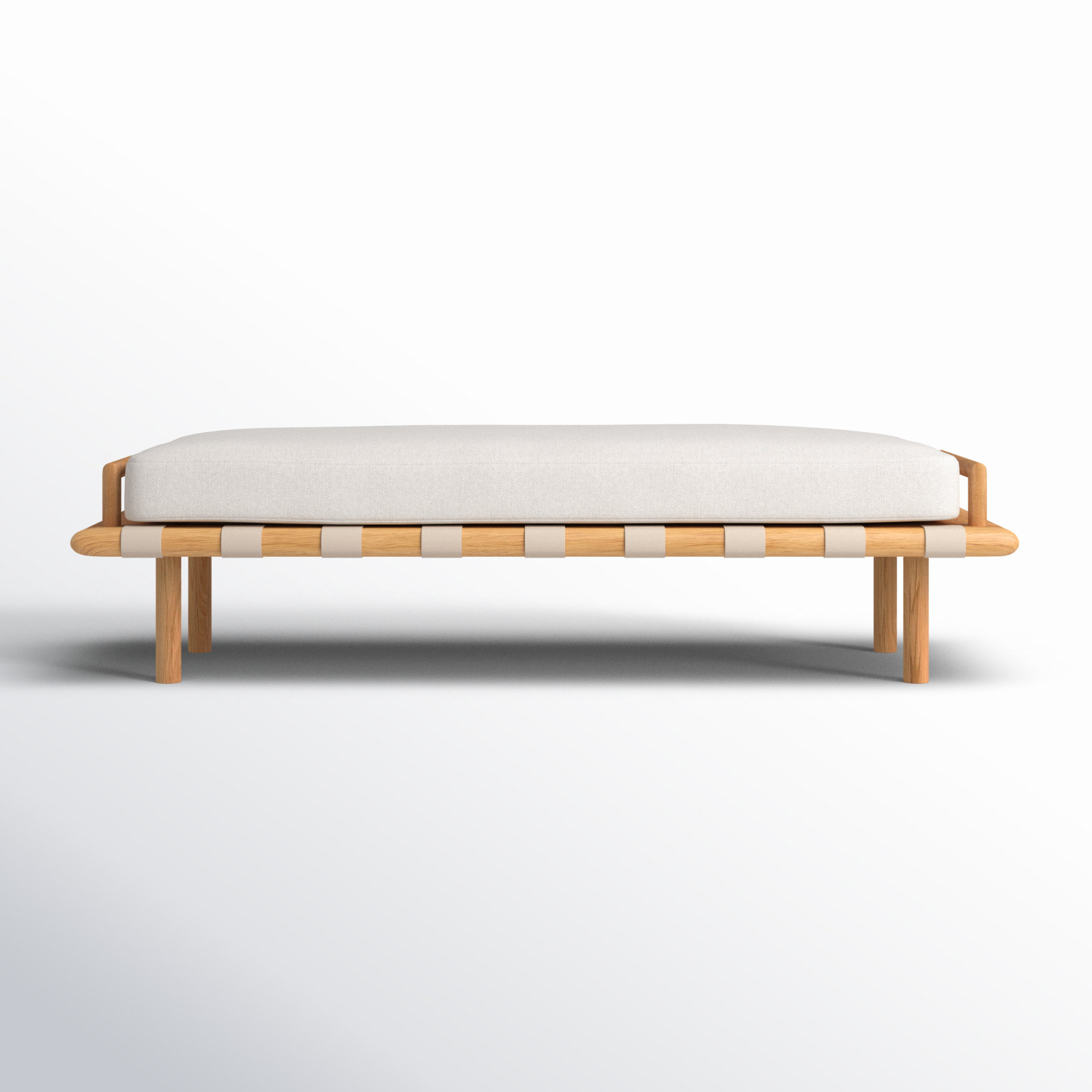 Hokku Designs Aaloni 70" Bedroom Bench, Natural