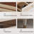 Solid wood TV stand - multi-layer