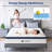 Mattresses Queen 10'' Memory Foam Hybrid, Medium-Firm Cooling with Motion Isolation &amp; Pressure Relief | White+Blue | Polyester-880050270