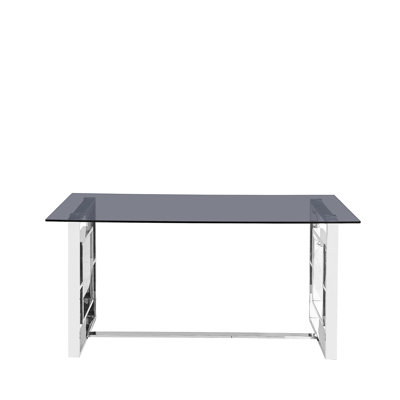 Bloomfield Glass Top Metal Base Dining Table