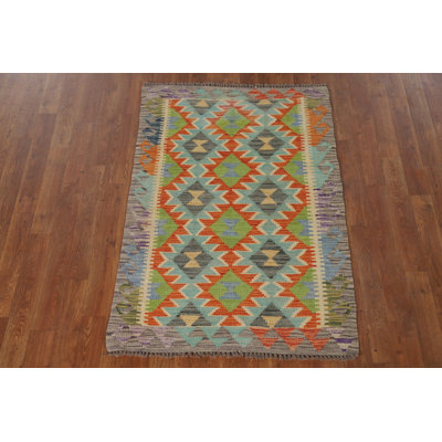 South Western Kilim Wool Oriental Rug 3x4
