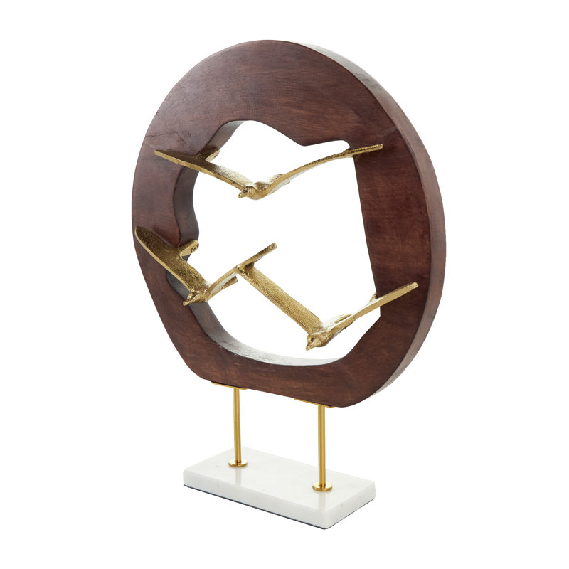 Sculpture oiseau Mailey, H 15,25 po x l 11,9 po x P 3,55 po