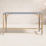 Tobias Outdoor Rattan Rectangular Dining Bench