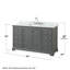 Ensemble de meuble-lavabo simple 60 po Deborah-23113266-80209407