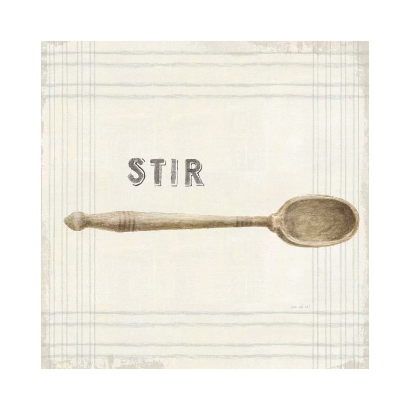 "Cuisine" par Danhui nai, impression d’art graphique, Pas de tapis, H 18 po x l 18 po x 1,5 po, Toile tendue