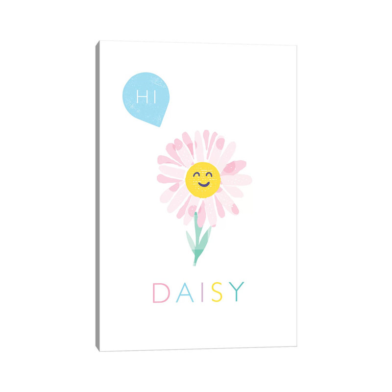Daisy by PaperPaintPixels - Wrapped Canvas Print, 30.48 cm H x 45.72 cm W