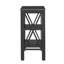 Table de chevet haute en forme de X Alonso avec tablette ouverte et 3 niveaux de rangement pour chambre ou salon-2146140088-2074088825