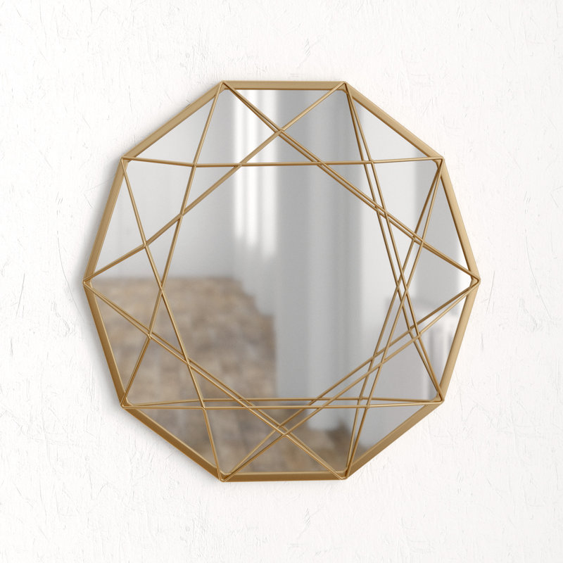 Miroir d'appoint Conkle Glam, Or