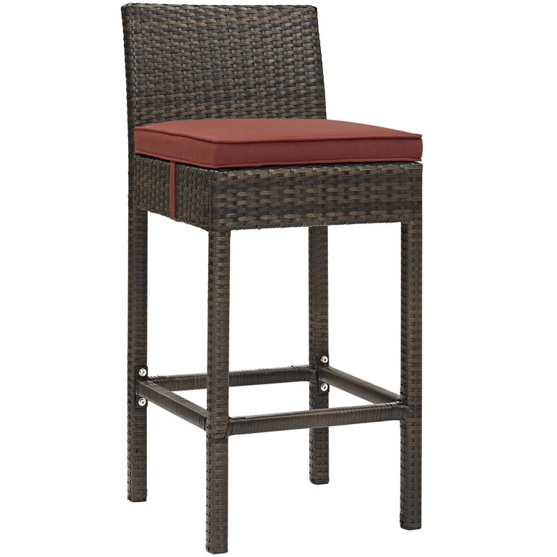 Tabouret de bar Havenside Home Bocabec, Groseille, Brun