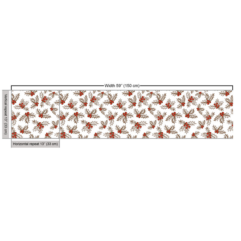 Ajayi Holly Berry Leaves Fabric