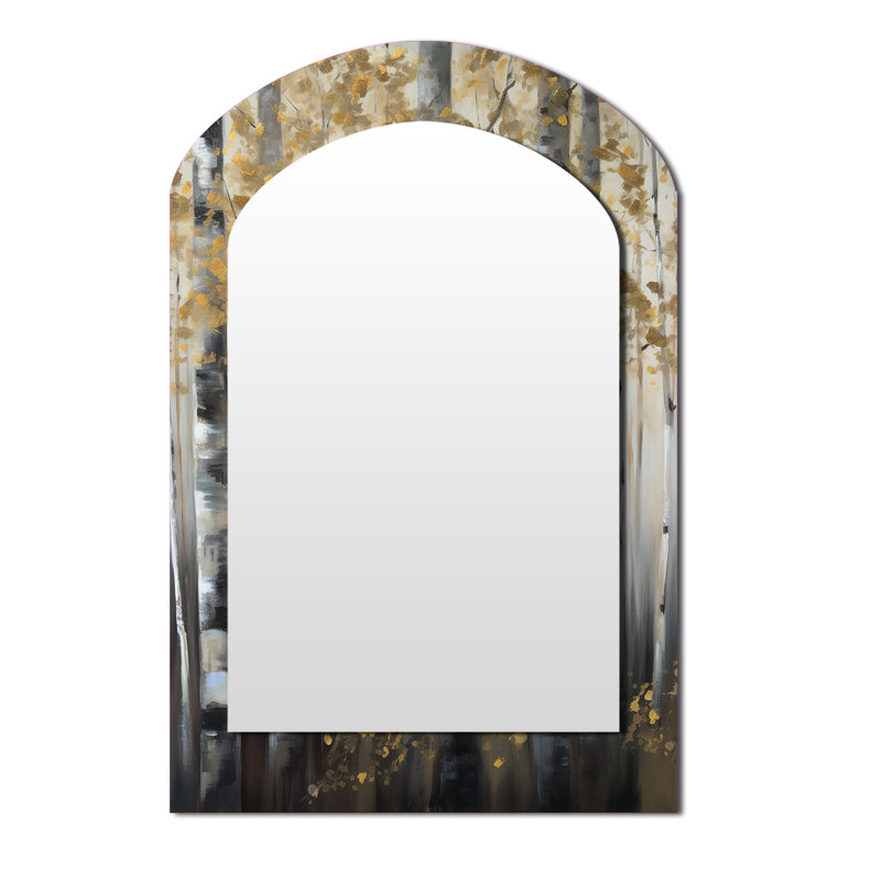 Miroir mural Birch Tree Forest Wonderland V, 43 po x 33 po