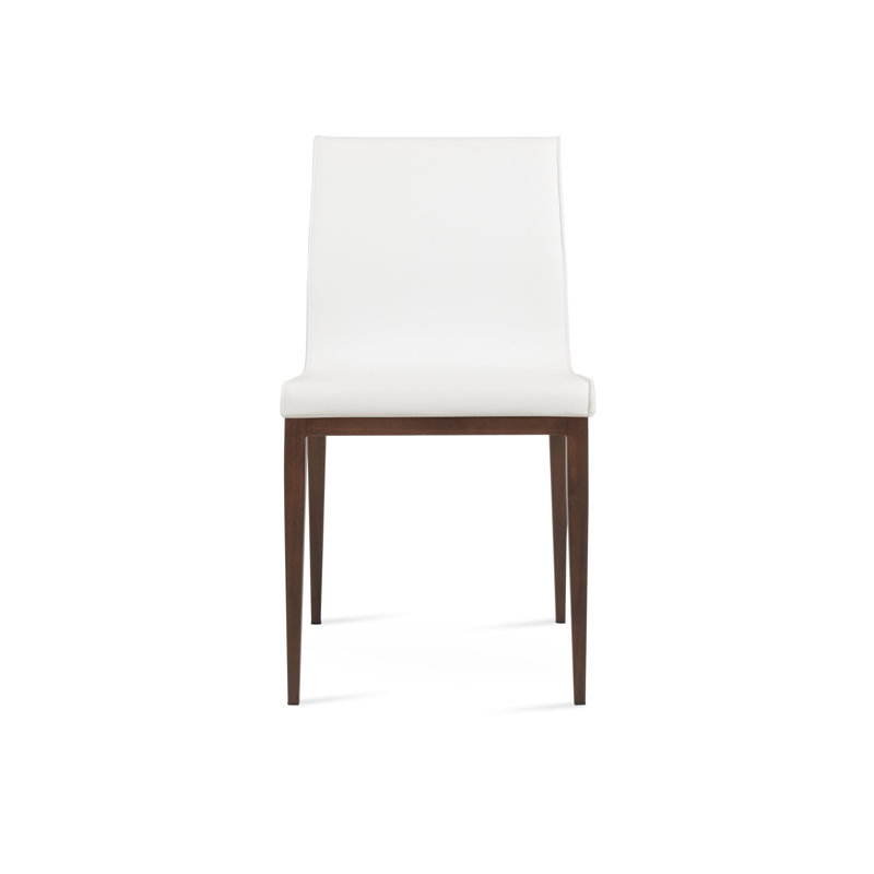 Chaise de salle à manger Polo, Similicuir blanc