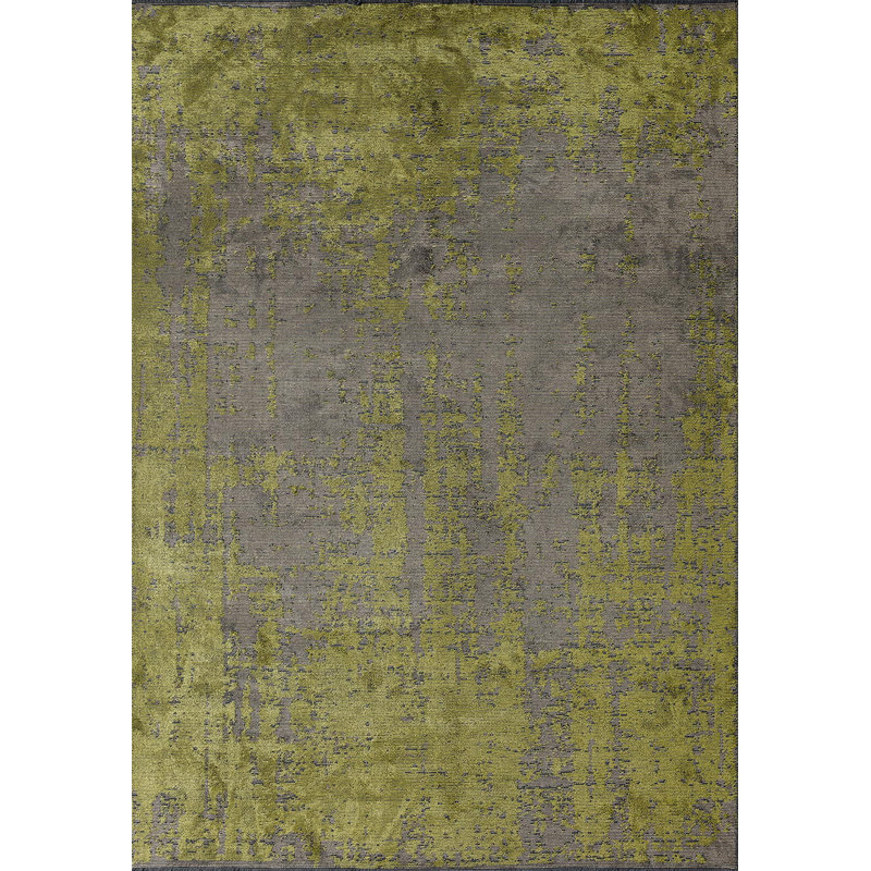 Daysha Abstract Hand Loom Indoor / Outdoor Area Rug, Rectangle 5'3" x 7'7"