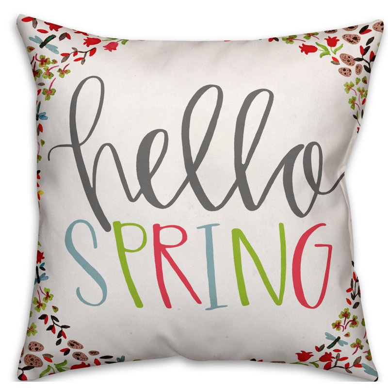 Hello Spring Hello Spring Throw Pillow