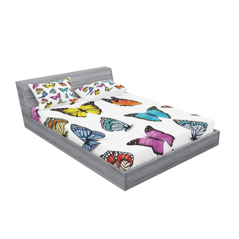 Microfiber Sheet Set, Full/Double Sheet Set with Fitted Sheet