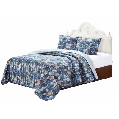 Jeans Reversible Quilt Set -  Patch Magic, SQQJEAN