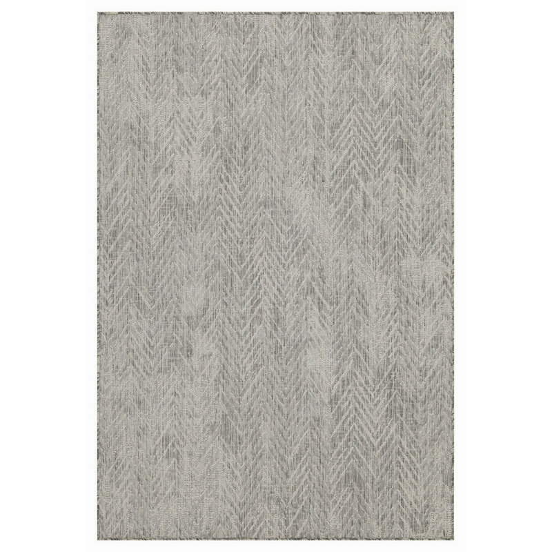 Tapis intérieur/extérieur, Argent, Rectangle 7 pi 10 po x 10 pi 3 po