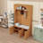 Chic Arched Mudroom Hall Tree with Adjustable Shelves and Hooks-932315383