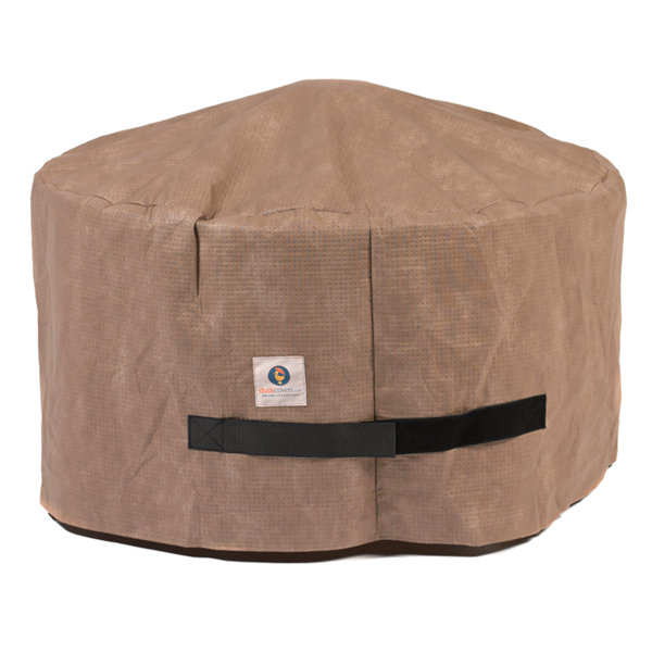 Heavy Duty Fire Pit Covers, Fit 30-36 Inch Round Gas Fire Pit - 600D Polyester Firepit Covers Round, Outdoor Fire