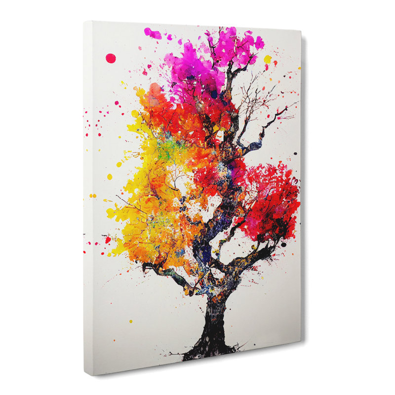 Apple Tree Splatter Vol.1 - Wrapped Canvas Print, 76cm H x 50cm W x 3cm D