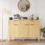 Buffet moderne cannelé avec tablettes réglables