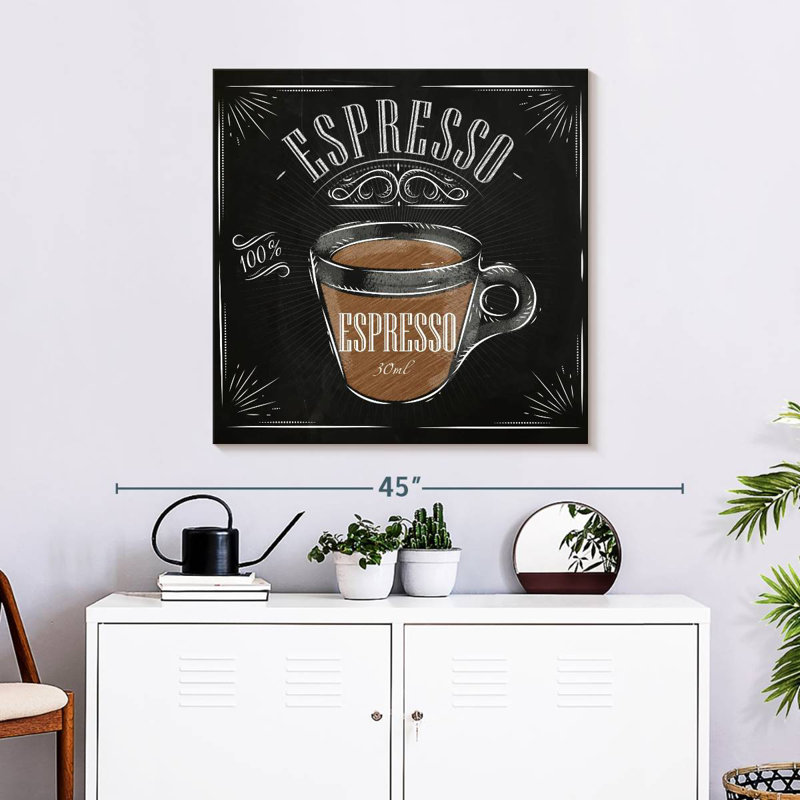 Khylige Chalkboard Espresso Coffee Wall Sign
