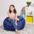 Bean Bag Chair for Kids, Teens, and Adults - Filled with Soft Beads, Includes Removable and Machine Washable Cover - Multiple Colors, Sizes and Fabrics including Soft Nylon & Canvas with Patterns-1783236392-1785356745
