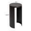 Table de bout ronde en métal Sleek