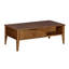 Table de bout en bois massif avec rangement
