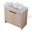 Meuble-lavabo autoportant avec lavabo en céramique
