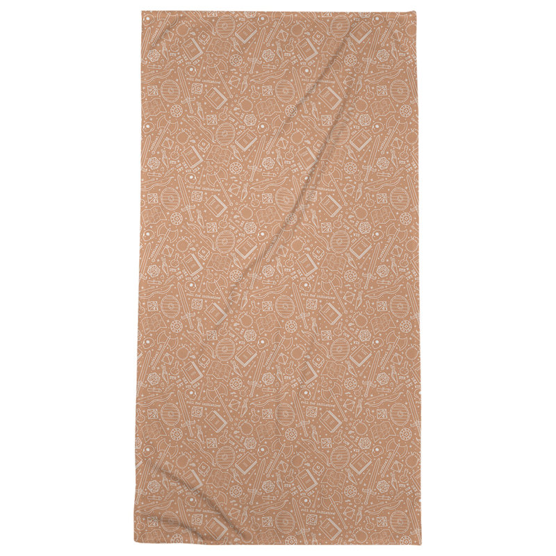 Katelyn Elizabeth Beach Towel, Orange/White
