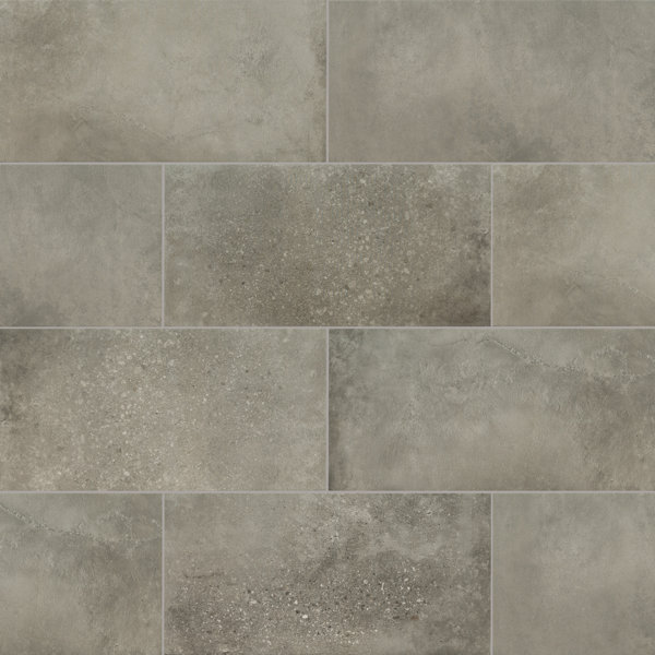 Traverse 24 in. x 48 in. Matte Porcelain Stone Look Floor and Wall Tile