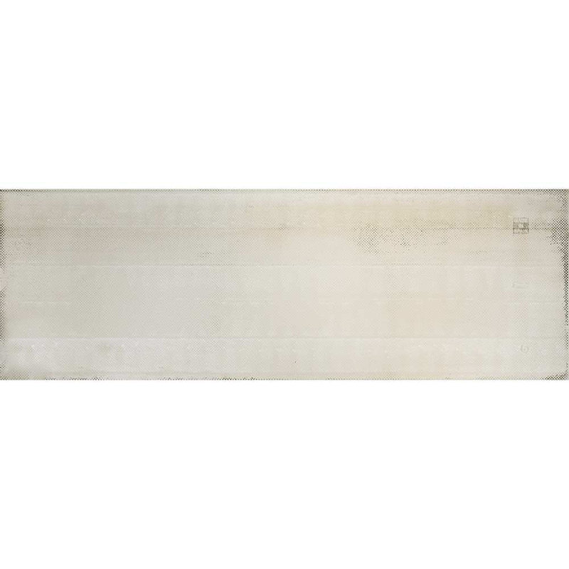 Crete 12'' x 40'' Ceramic Relief Stone Look Wall Tile, Blanco