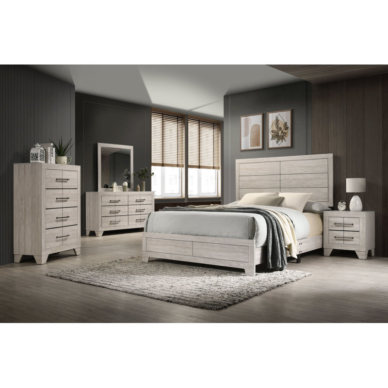 Ensemble de chambre à coucher 5 pièces Deegan, Très grand