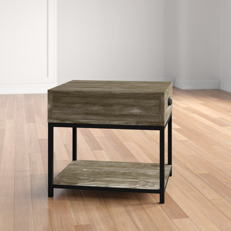 Overholt End Table with Storage