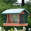 Wood Hanging Hopper Bird Feeder