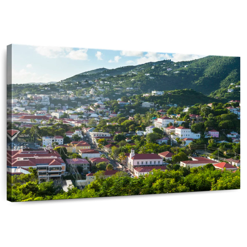 Rorry Charlotte Amalie Cityscape, 8" H x 12" W