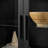Black Arched Cabinet & Floor Lamp (set Of 2), Decorative Storage Bookcase With Adjustable Shelves