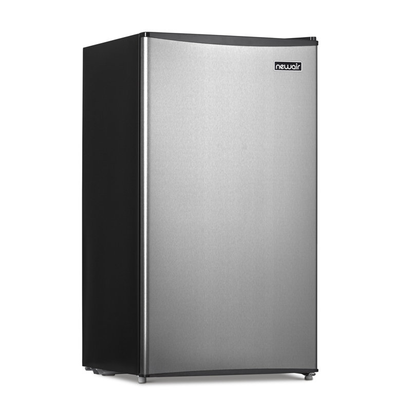 Compact Silver Energy Star Mini Refrigerator with Freezer