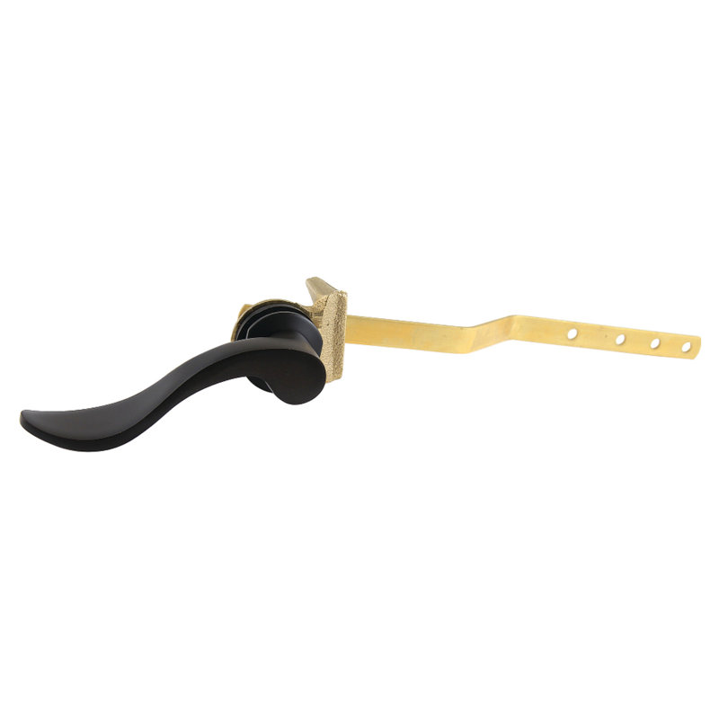 Levier de réservoir de toilette à fixation frontale Kingston Brass NuWave, Noir mat