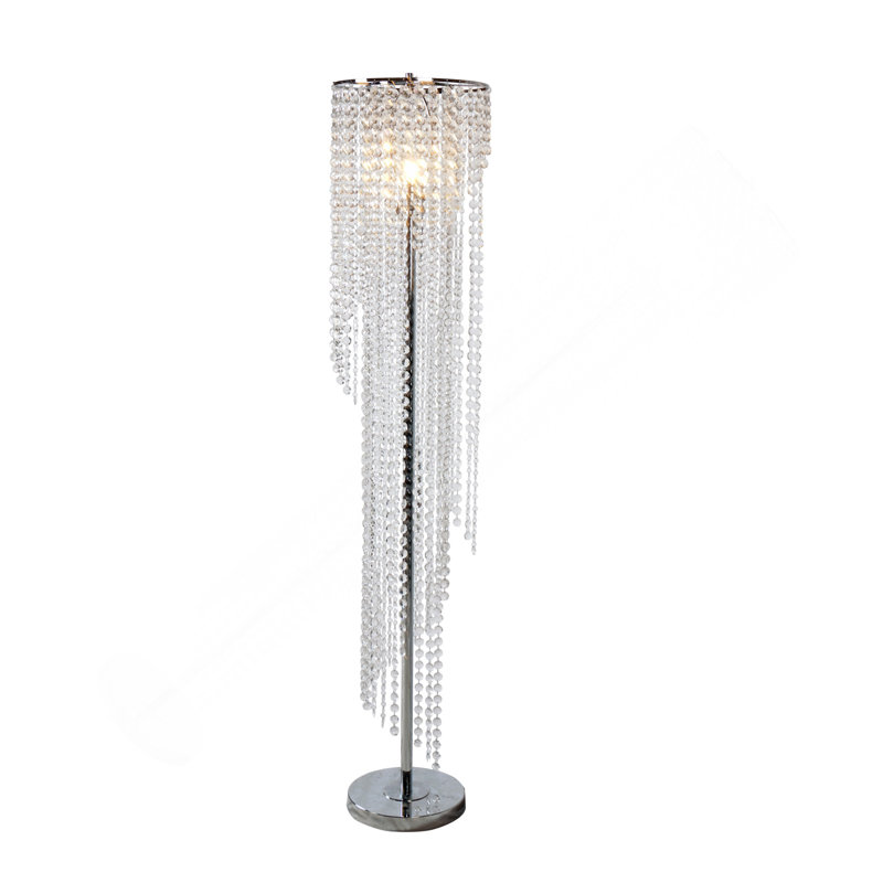 Elegant Crystal Floor Lamp