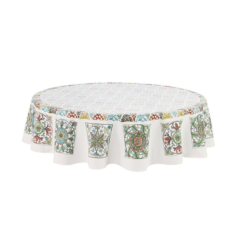 Under the Golden Sun Round Tablecloth