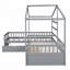 Lit plateforme House avec trois tiroirs de rangement-503122656