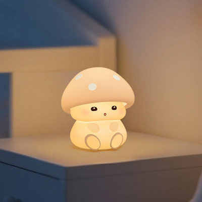 Cartoon Mushroom Pattern LED Night Light