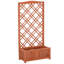 Outsunny Garden Planter with Trellis, Wooden Raised Bed, 60 x 30 x 122.5 cm
